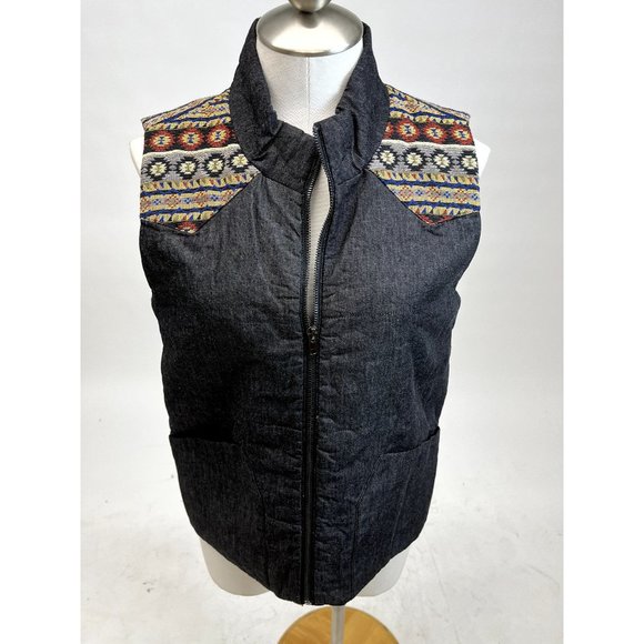 Mystree Denim Vest - Picture 1 of 3